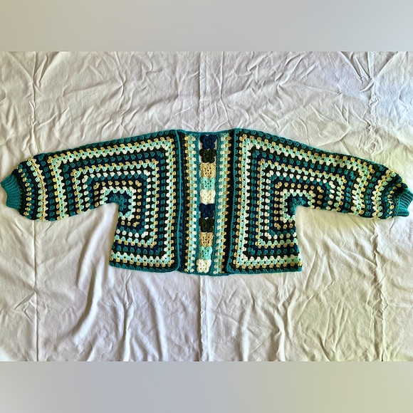 Hand Crocheted “Taylor Swift Debut” Cardigan - Picture 2 of 7